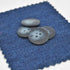 Button - Mottled Blue and Semi-Transparent - 18mm